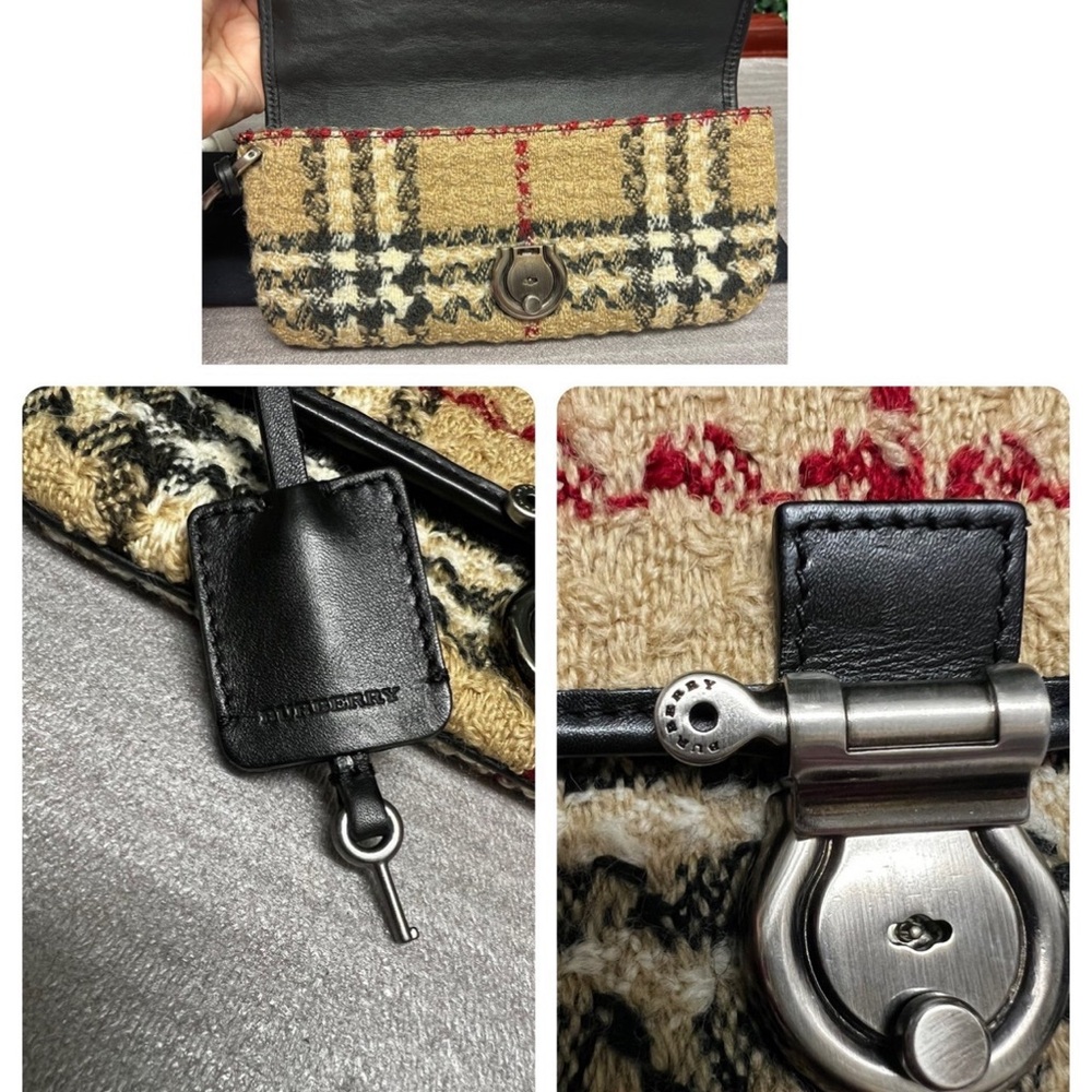Burberry Tweed Wristlet Clutch - Picture 7 of 9